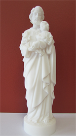Statue Saint Joseph en albâtre - 17 cm