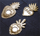 Sacré-Coeur Ex-voto avec miroir à suspendre au mur 