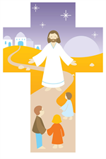 Croix Jésus soir.  000812