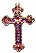 Croix dorée résine couleur 8,50 cm (colombe)