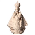 Statue Enfant Jésus de Prague bois naturel - 12 cm