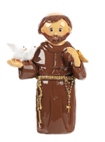 Statue en résine Saint François d'Assise