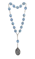 Chapelet de Sainte Anne perles bleues