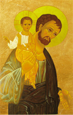 Image plastifiée de Saint Joseph classique