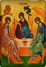 Icône magnet de la sainte Trinité (Hospitalité d’Abraham)